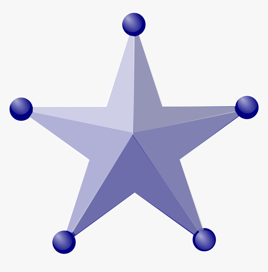 Blue 3d Star Vector Clipart Image - Clip Art, HD Png Download