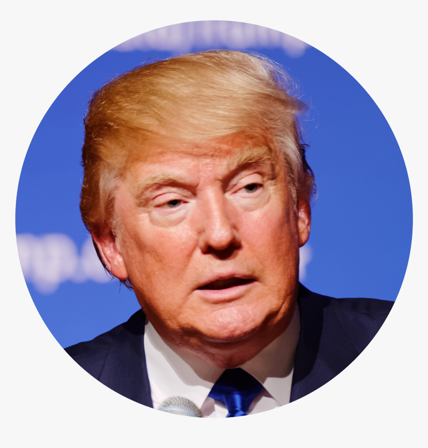 Get Donald Trump Png Pictures - Trump In A Circle, Transparent Png