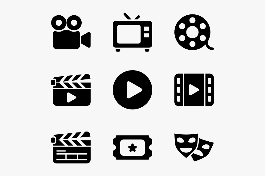 Cinema - Video Camera Icon Png, Transparent Png
