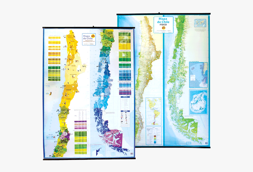 Mapa Fisico De Chile Actualizado, HD Png Download