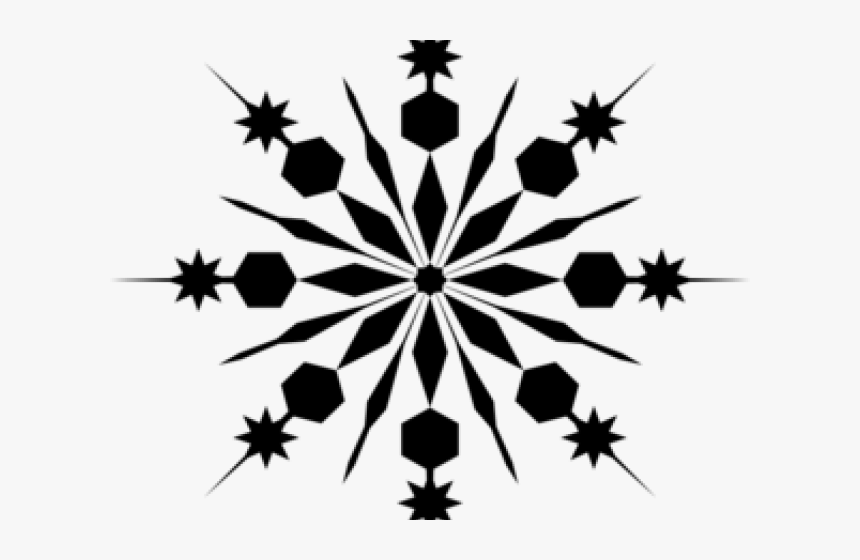 Snowflake Silhouette Cliparts - Transparent Background Snowflake Clip Art, HD Png Download