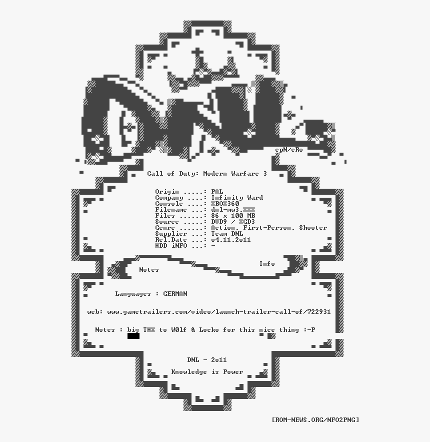 Call - Of - Duty - Modern - Warfare - 3 - Pal - German - Differential Nonlinearity, HD Png Download