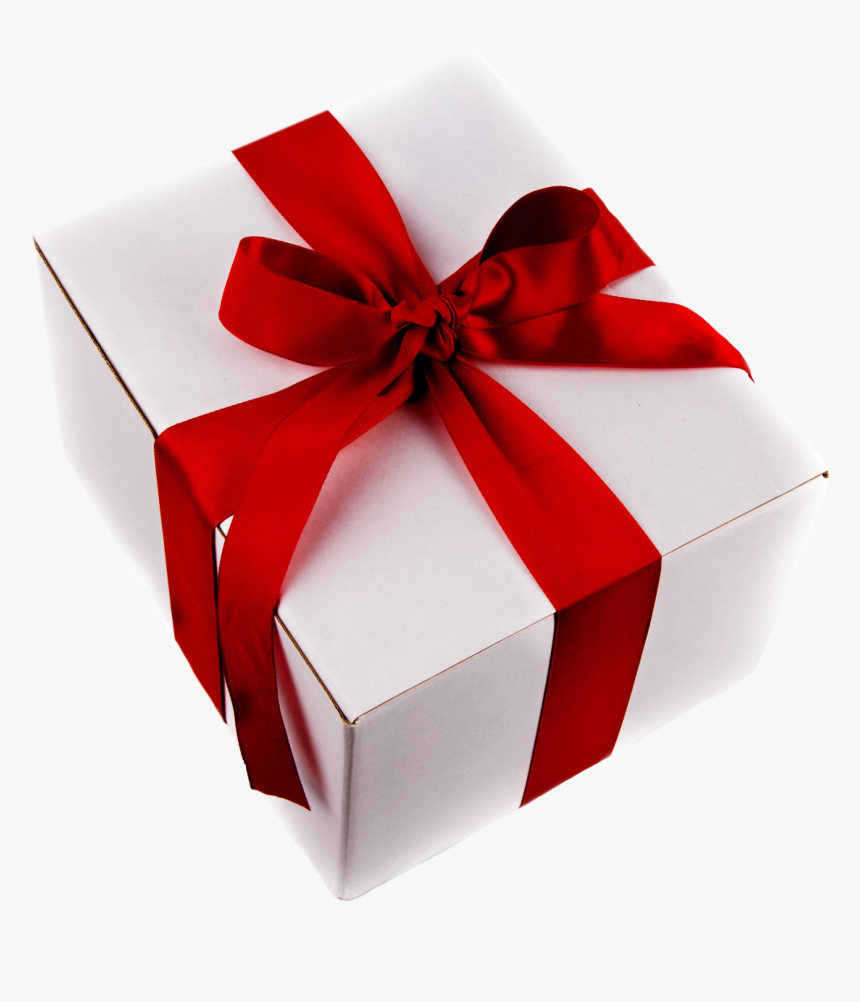 Birthday Gift White Red Ribbon And Bow - Lion Long Or Short Vowel, HD Png Download