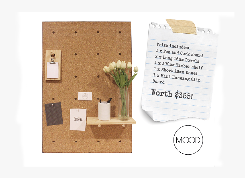 Be In To Win A Peg And Cork Board From The Mood Store - Paper, HD Png Download