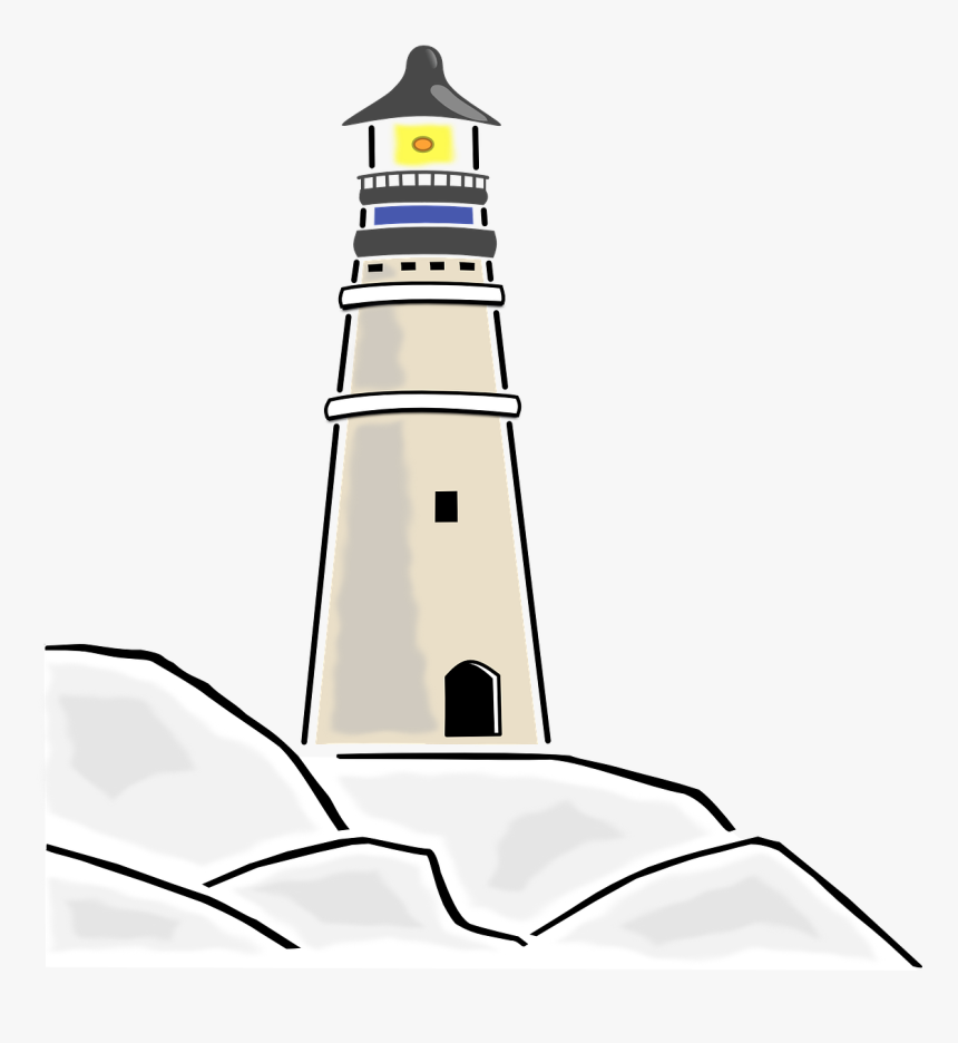 Transparent Lighthouse Vector Png - Lighthouse With Light Vector Png, Png Download