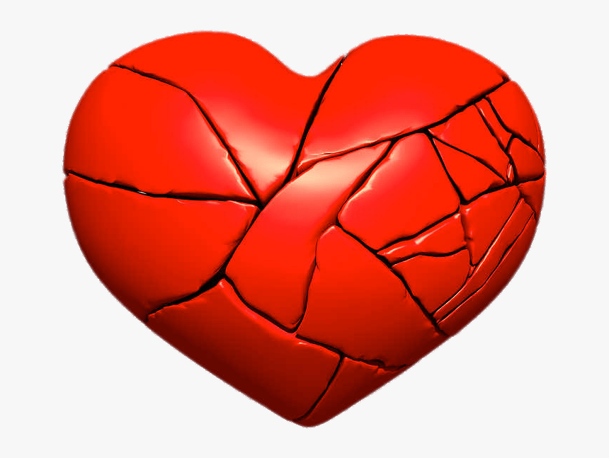 Fractured Broken Heart - Corazones Rotos Png, Transparent Png