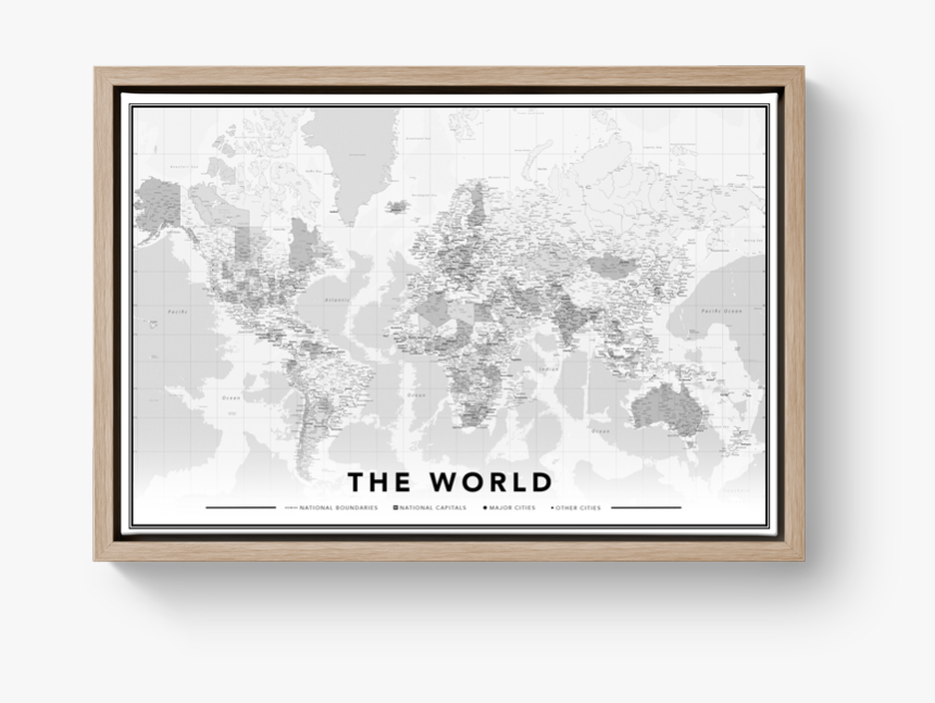 Transparent Cork Board Png - Baklijst Wereldkaart, Png Download