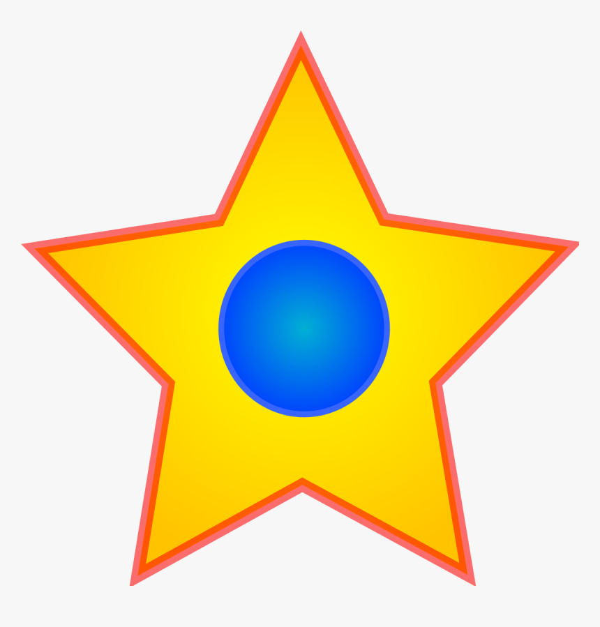 Gold Star Free Icon, HD Png Download