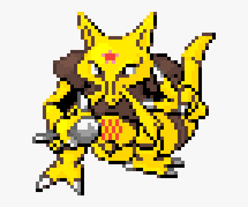 Pixel Art Pokemon Kadabra, HD Png Download