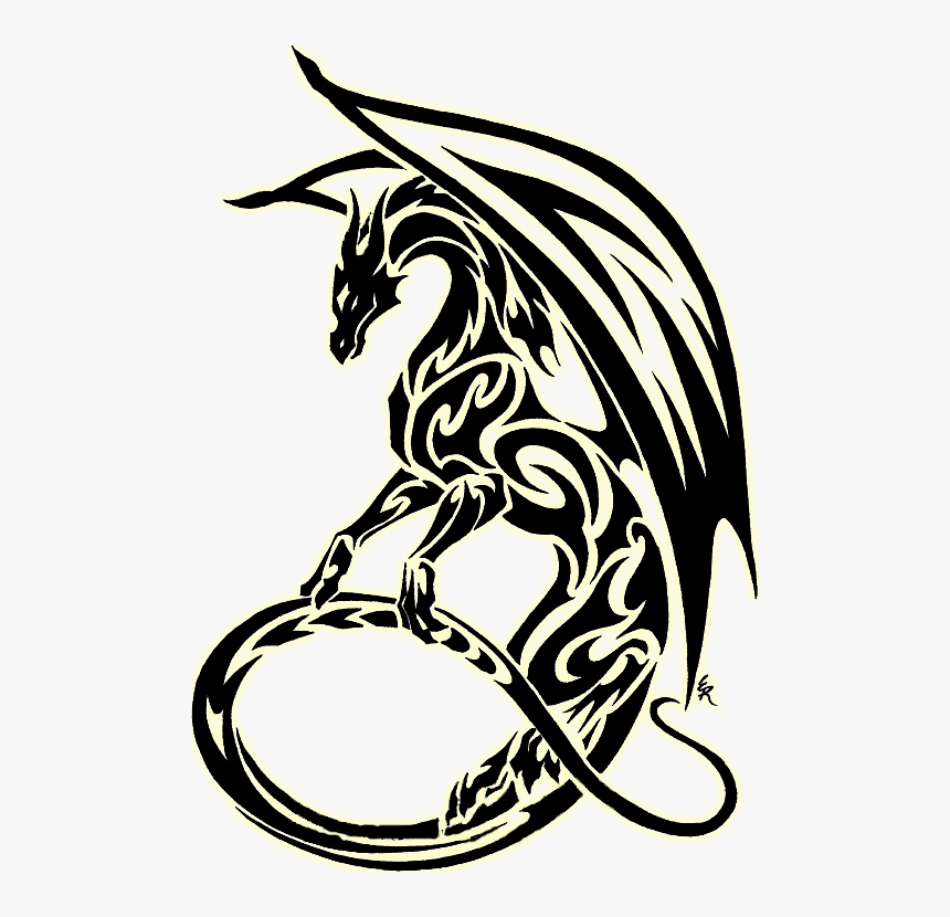 Tribal Best Books Posters - Dragon Tattoo Art, HD Png Download