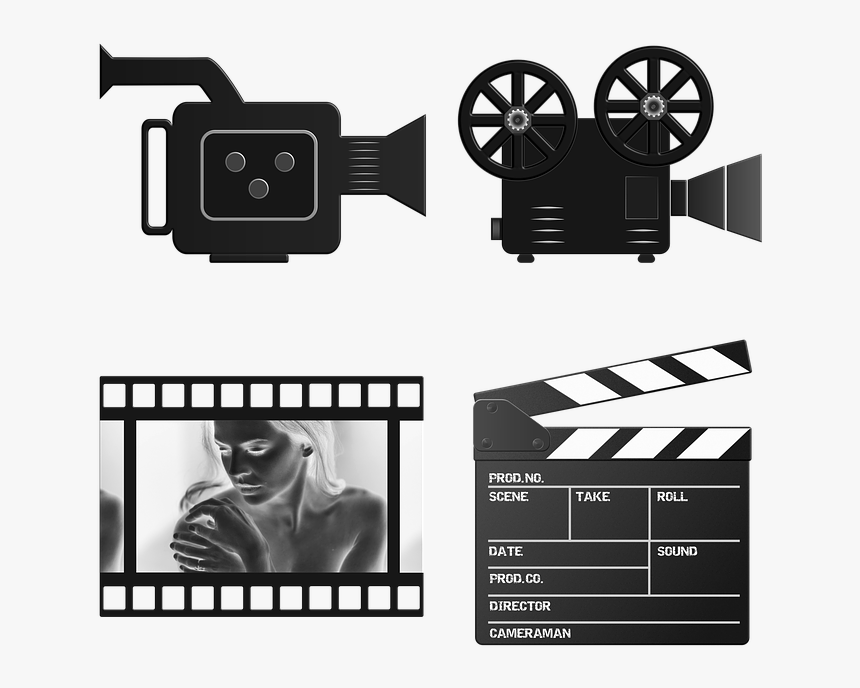 Film, Movie, Negative, Symbol, Characters, Icon, Logo, HD Png Download