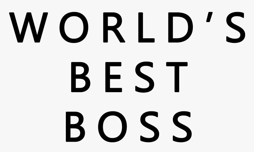 Worlds Best Boss The Office - Black-and-white, HD Png Download