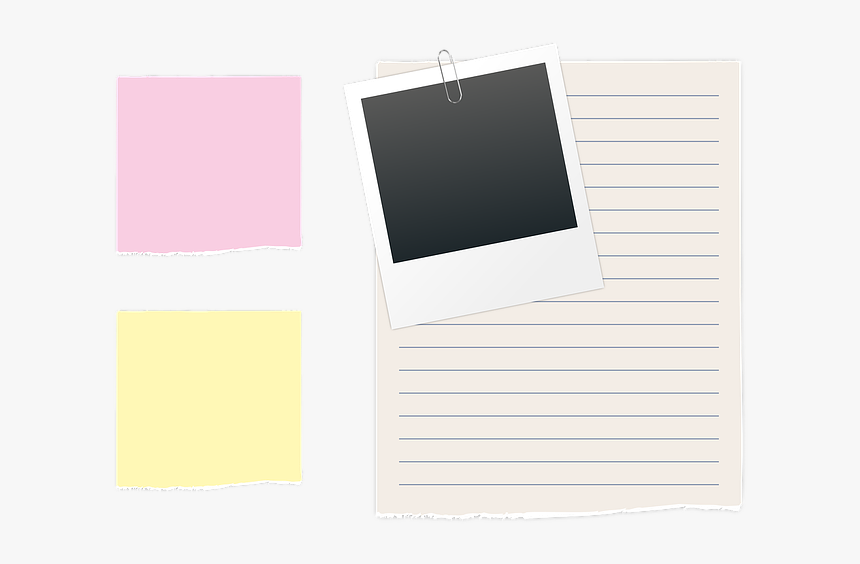 List, Polaroid, Paperclip, Photo, Post It, Note, Pink - Polaroid Paperclip, HD Png Download