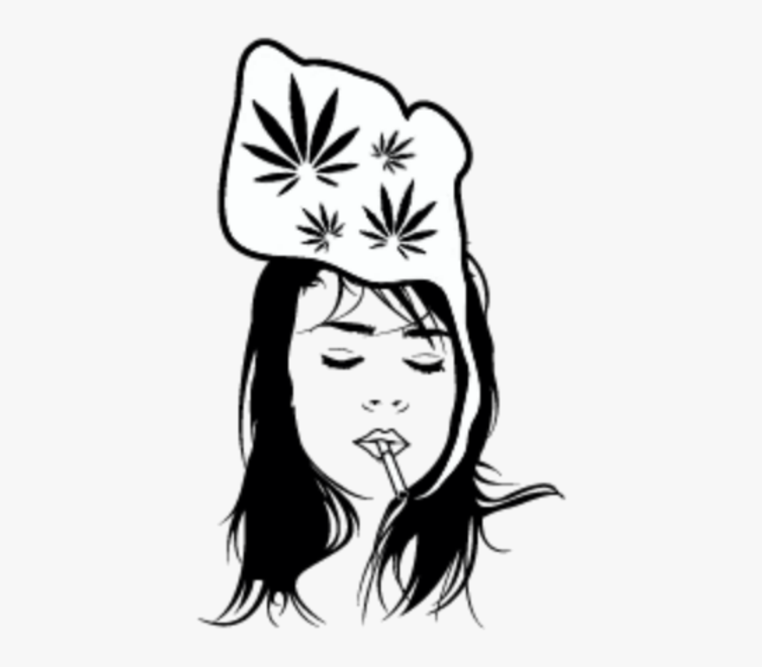 ██🅱🅻🅰🅲🅺█████ 🔞 - Girl Smoking Draw Png, Transparent Png