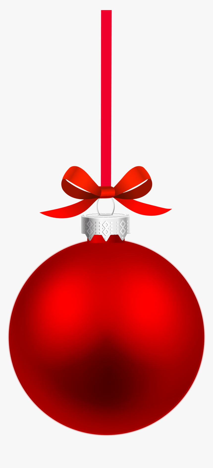 Christmas Ornament Clip Art - Red Christmas Ball Png, Transparent Png