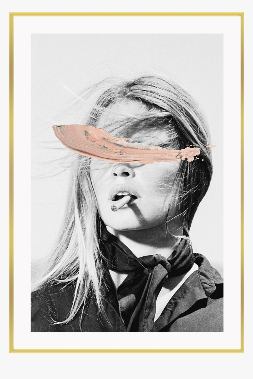 Brigitte Bardot Smoking Poster, HD Png Download