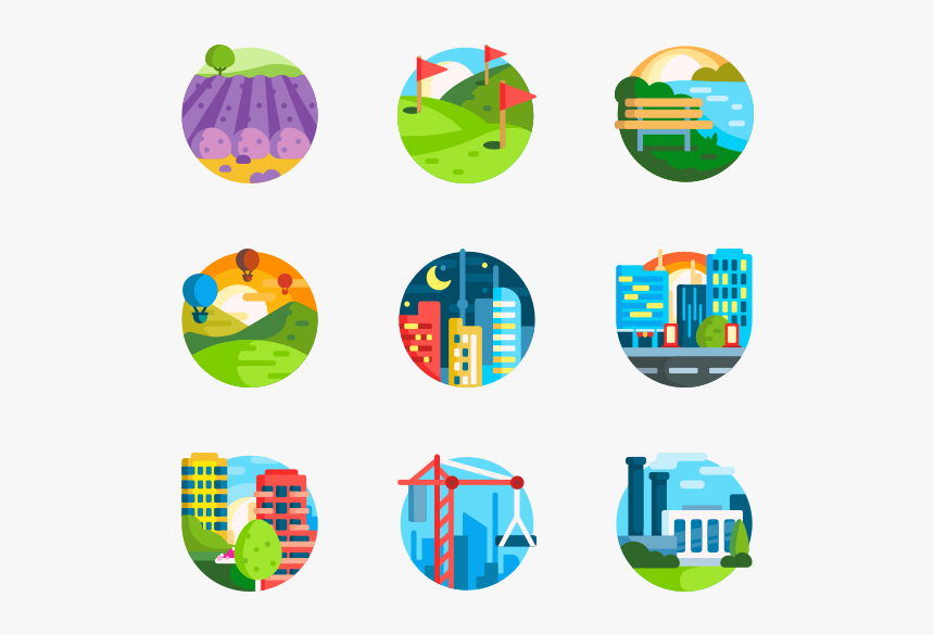 Icon Flat Ui Design Gradient, HD Png Download