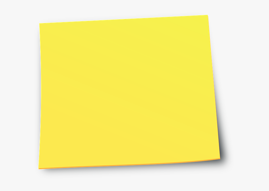Post It Note Yellow, HD Png Download