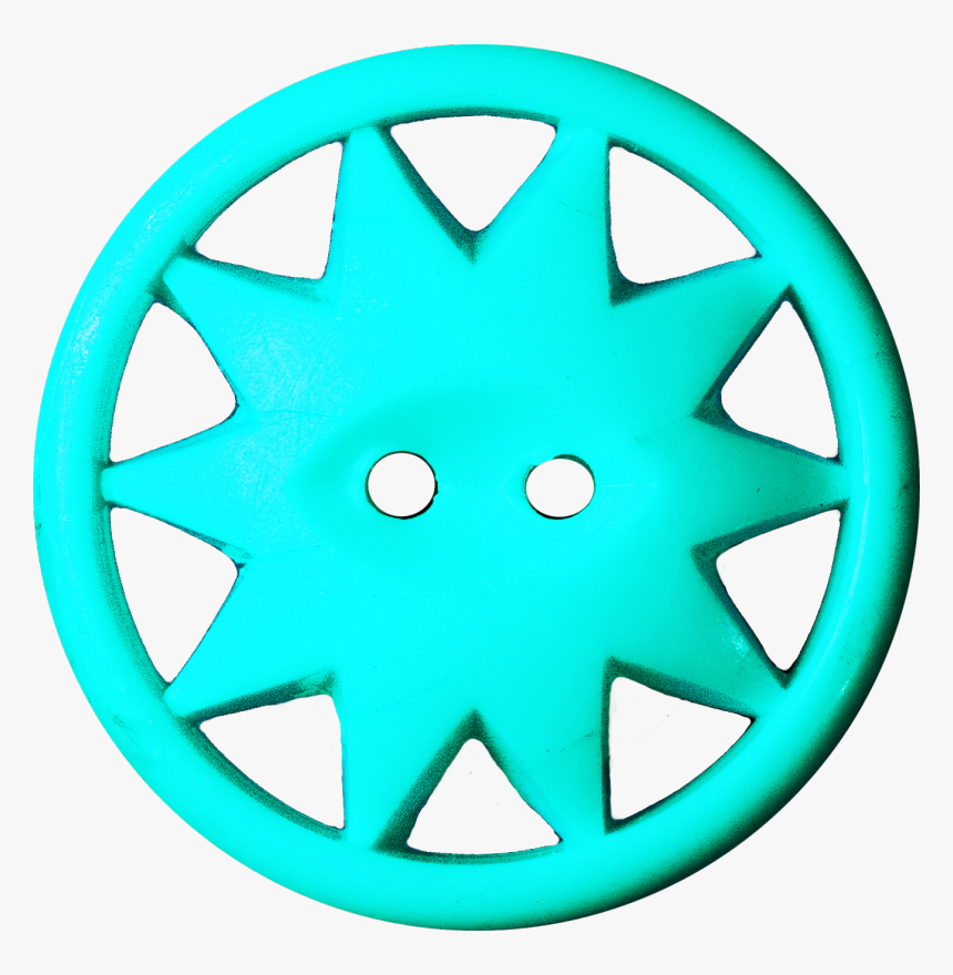 Button With Ten-pointed Star Inscribed In A Circle, - Circle, HD Png Download
