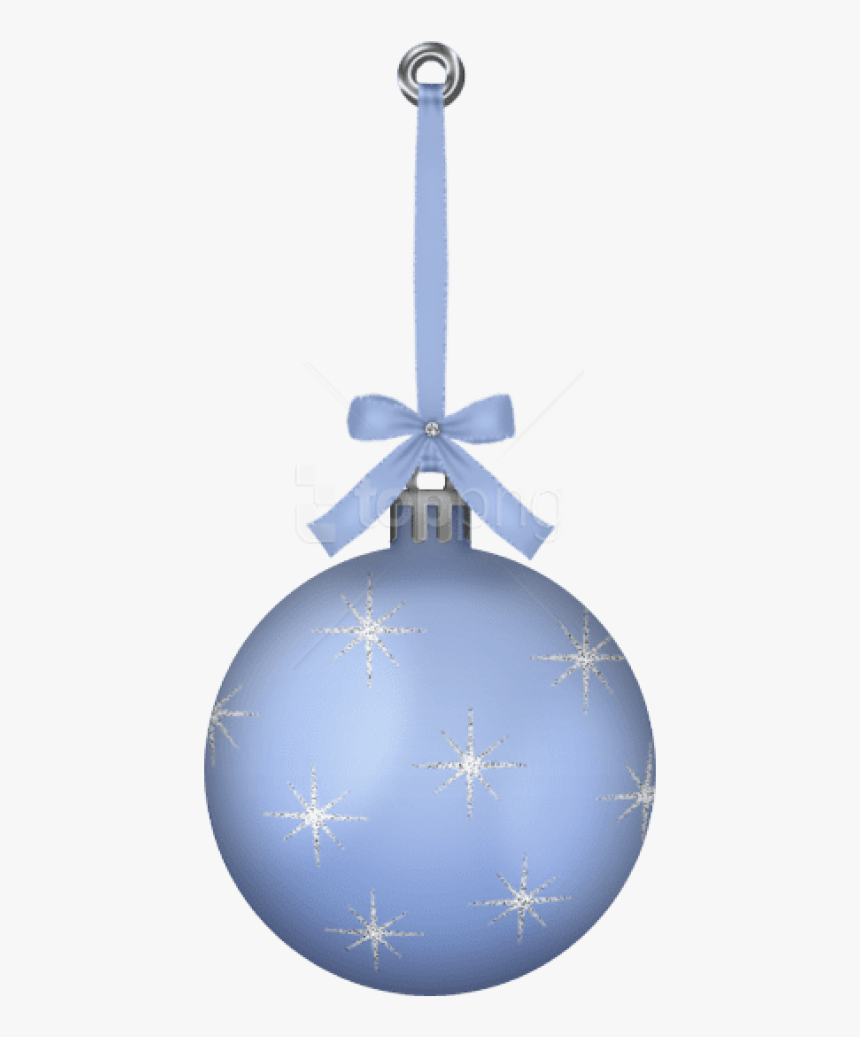 Free Png White Blue Hanging Christmas Ball Ornament, Transparent Png
