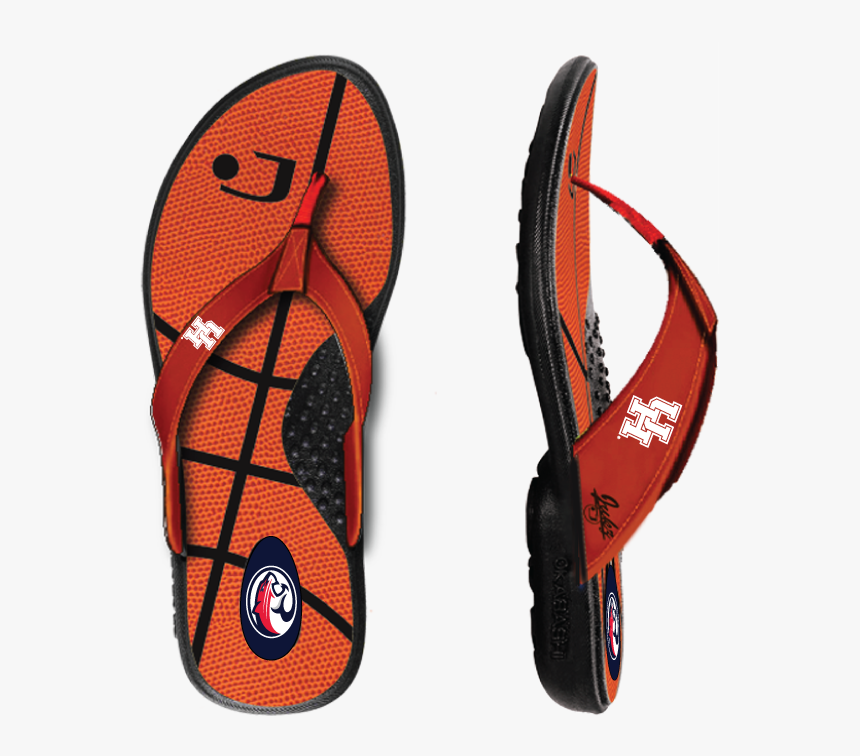 Houston Cougars Basketball Flip Flops - Basketball, HD Png Download