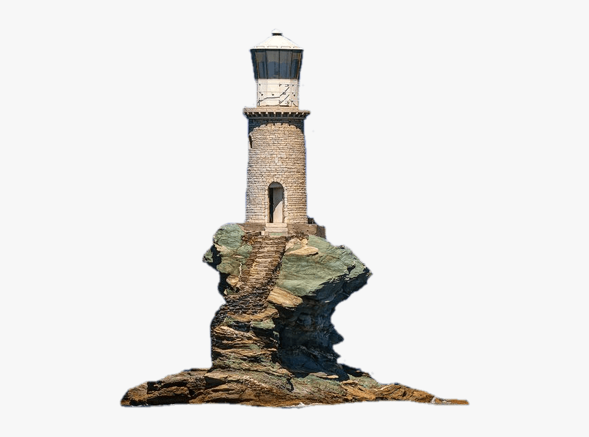 Lighthouse On Rock Clip Arts - Faro Fondo Transparente, HD Png Download