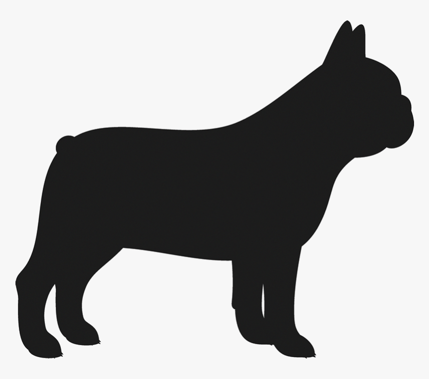 French Bulldog Black Silhouette, HD Png Download