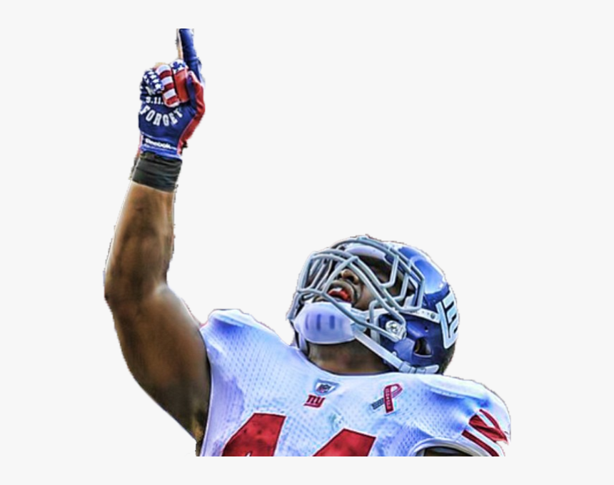 Transparent Giants Helmet Png - Football Player, Png Download