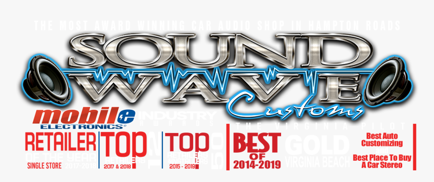 Sound Wave Customs Logo - Logo Design For Sound System, HD Png Download