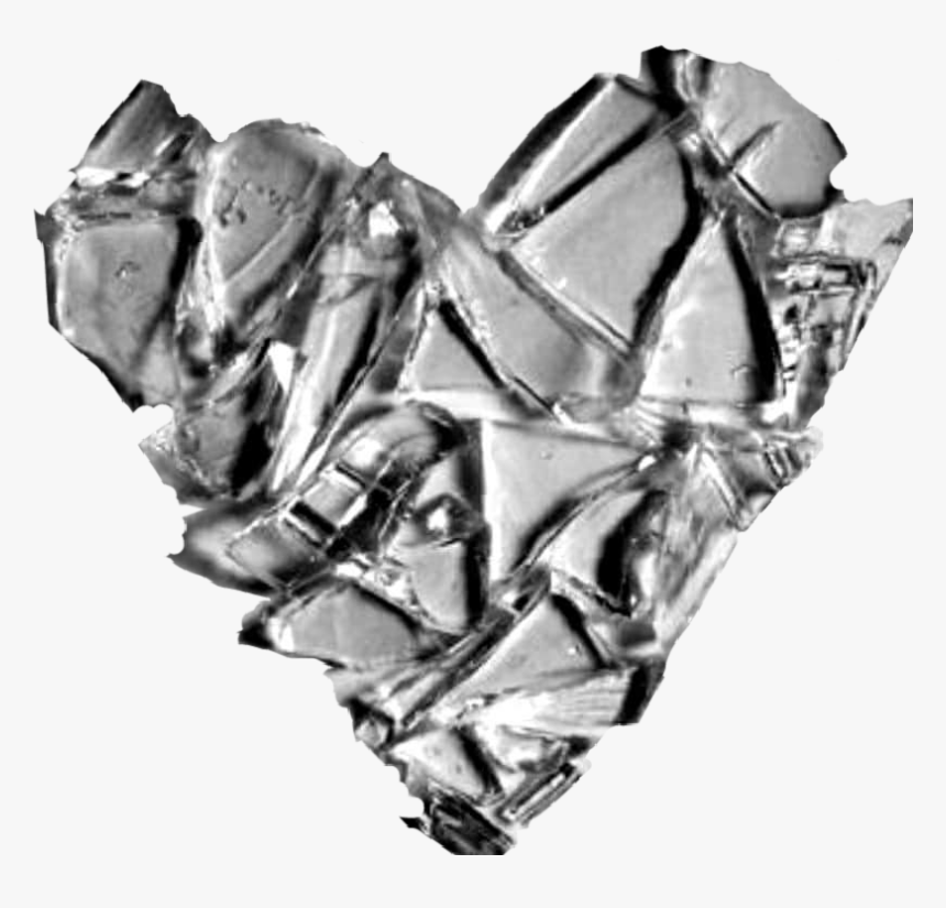 #broken #glass #brokenglass #heart #brokenheart #heartbroken - Heart Broken Like Glass, HD Png Download