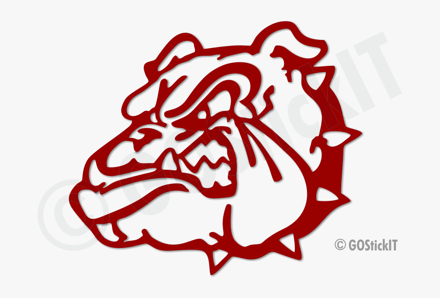 Collar Vinyl Decal Gostickit - Logo Bloom Carroll Bulldogs, HD Png Download