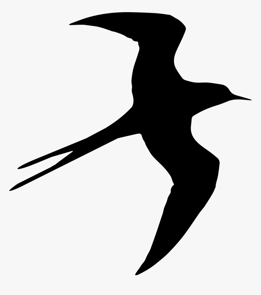 Swallow Bird Flying Silhouette - Bird Fly Psd File, HD Png Download