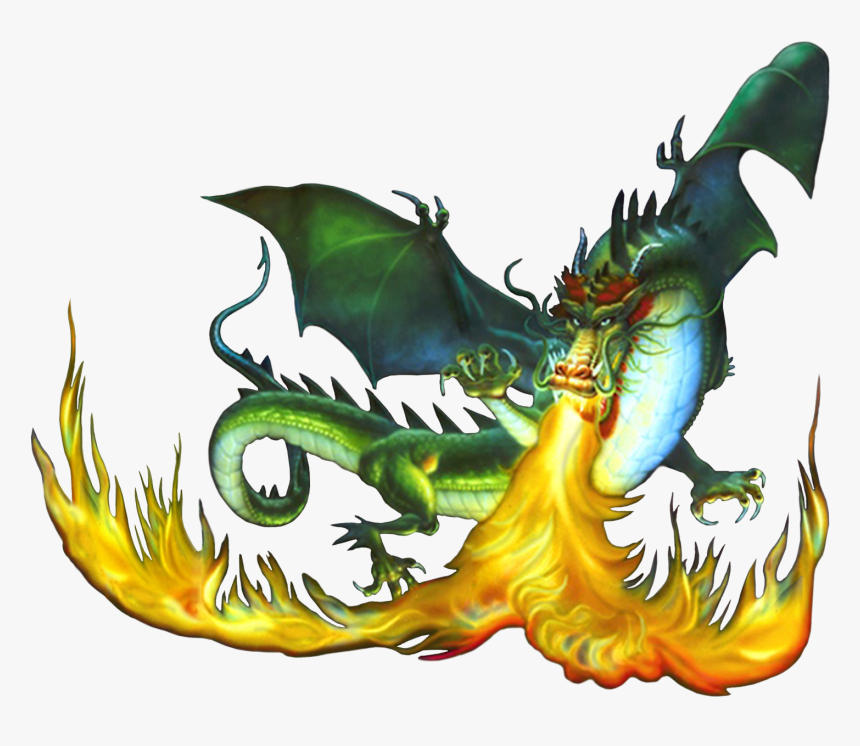 Fire Dragon, Png V - Dragon Breathing Fire Png, Transparent Png