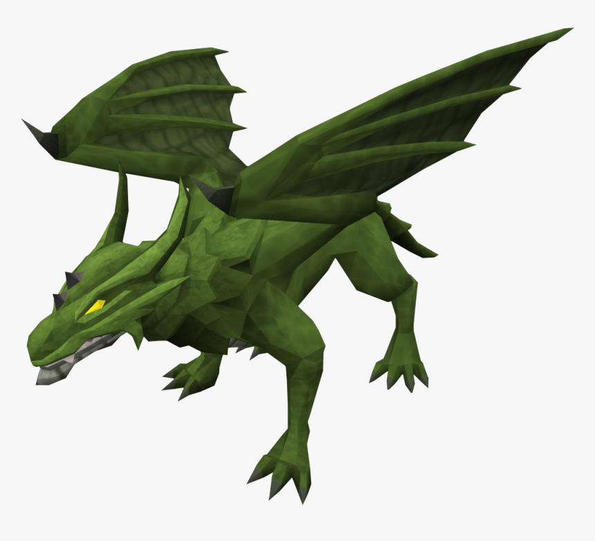 Baby Green Dragon Runescape, HD Png Download