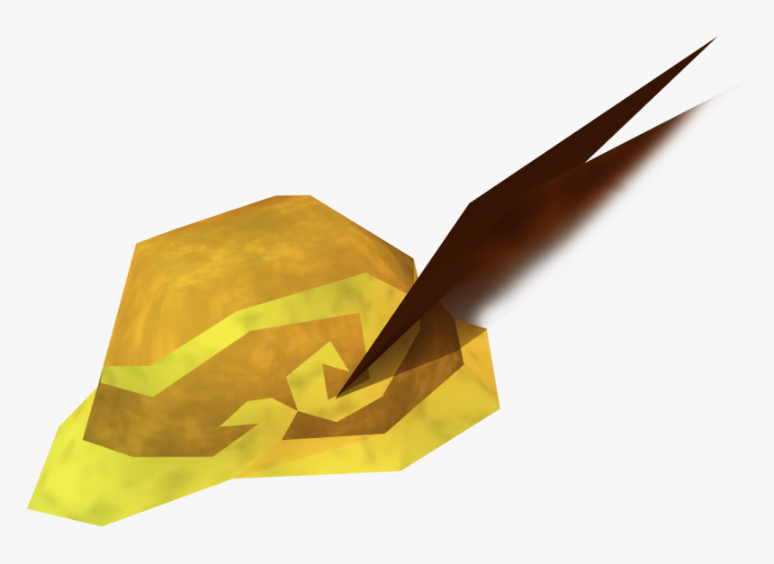 Golden Mining Helmet - Origami, HD Png Download