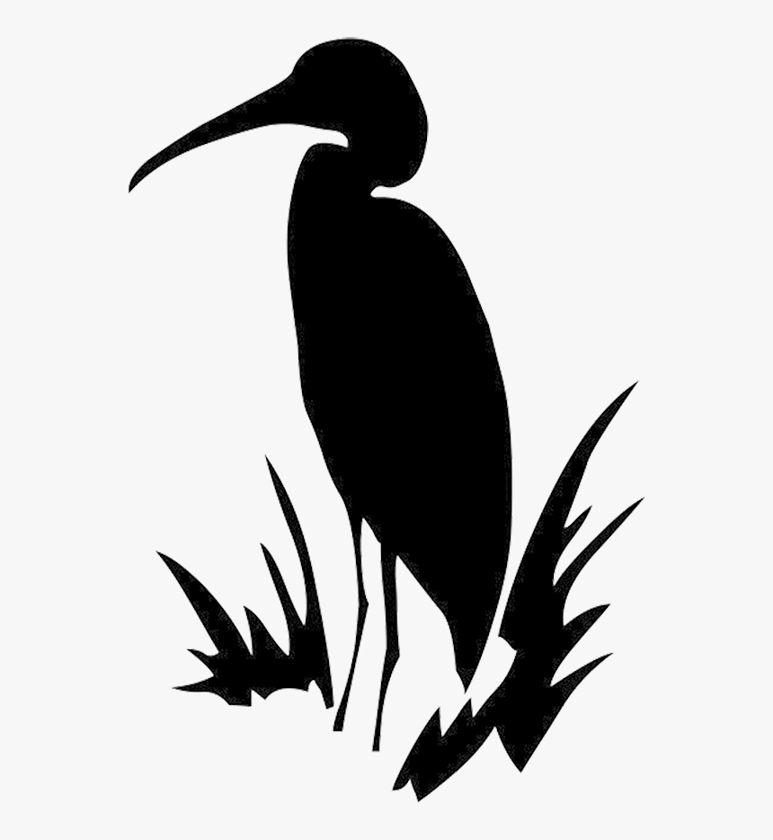 Heron Silhouette - Transparent Heron Silhouette, HD Png Download
