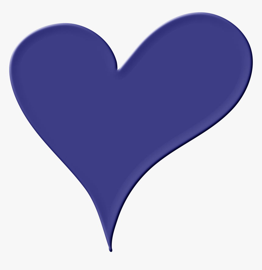 Heart In Blue Clip Arts - Heart, HD Png Download