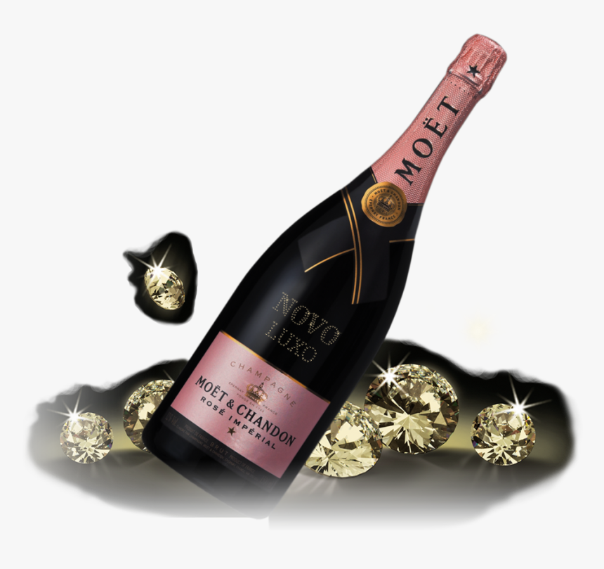 Order Your Moët & Chandon Custom Bottle With Swarovski - Moet Rose, HD Png Download
