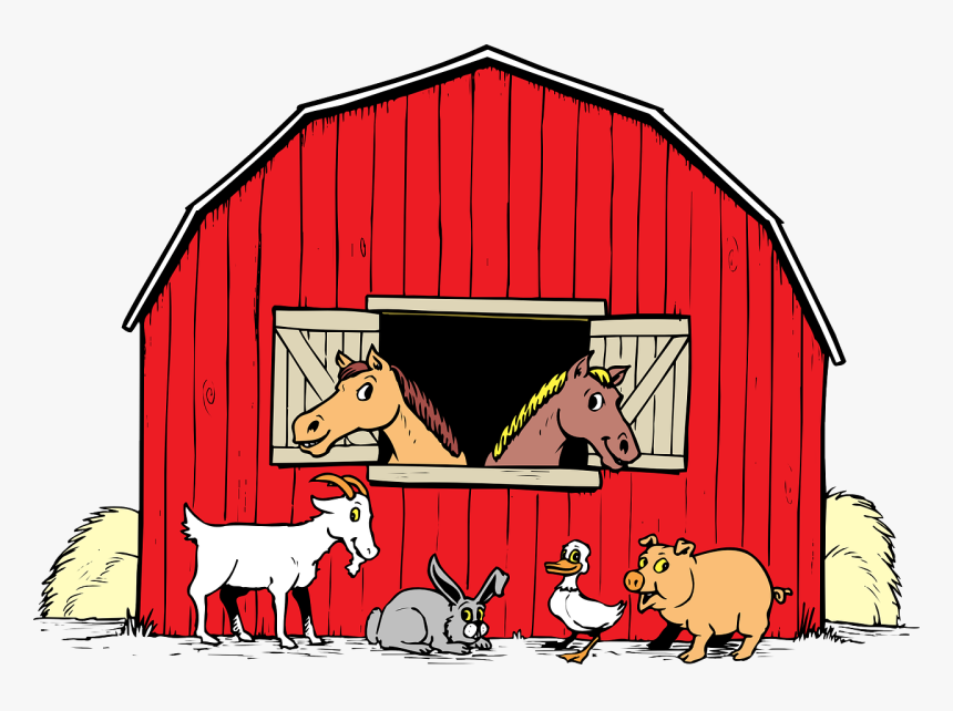 Barn Animals Kid Image Png Clipart - Barn With Animals Clipart, Transparent Png