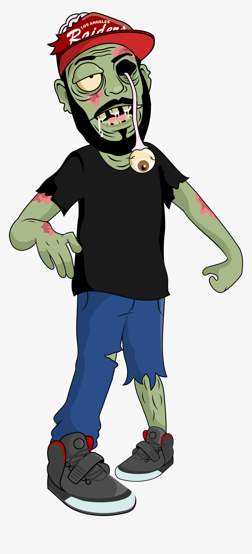 Zombie Png Image File - Cartoon Zombie Clipart Transparent, Png Download