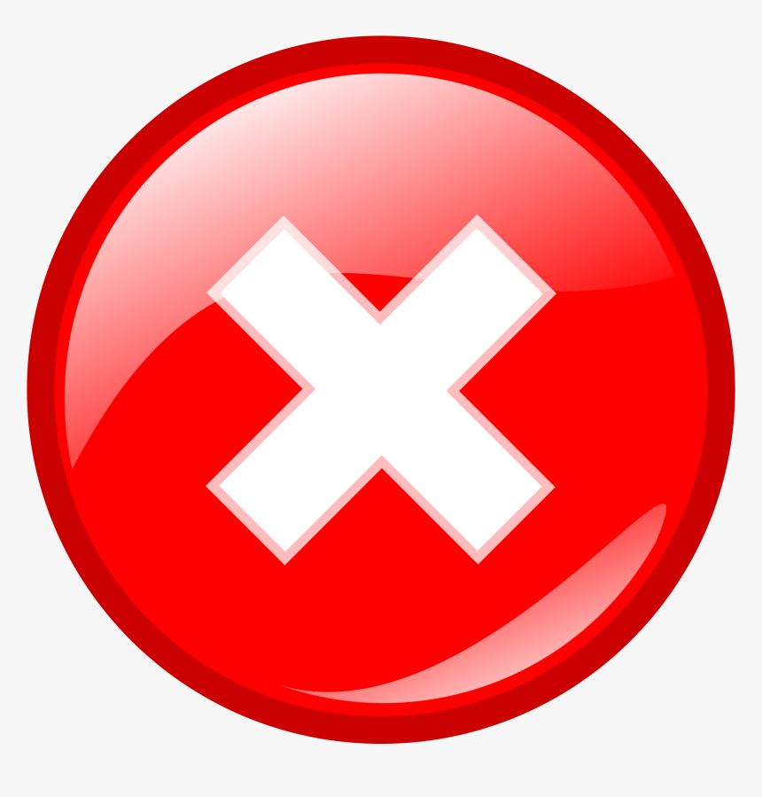 Red Round Error Warning - Error Icon, HD Png Download , Transparent Png ...