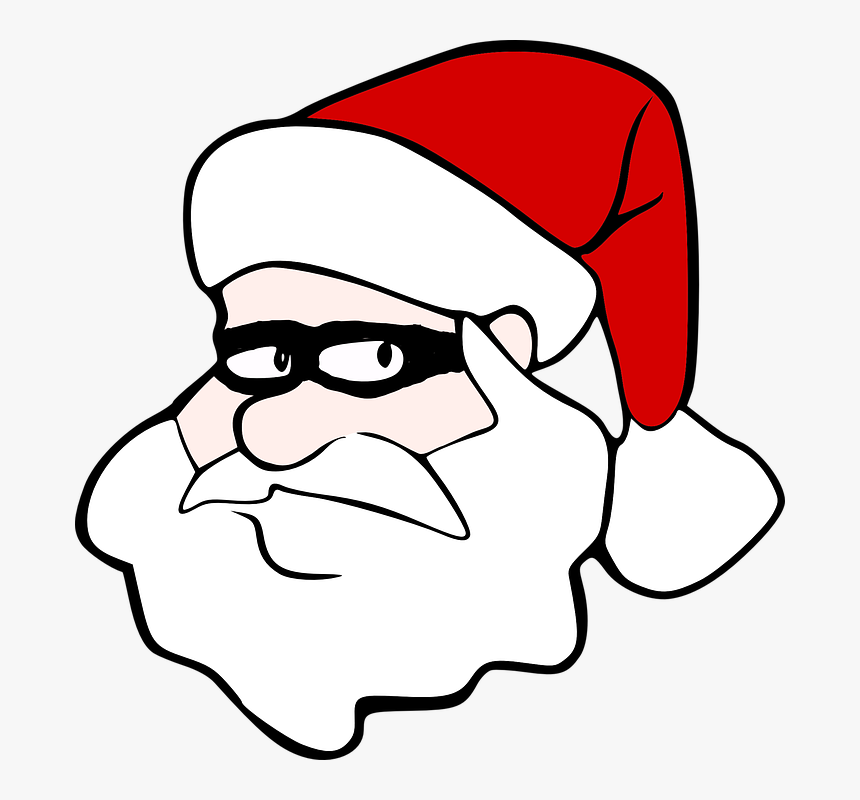 Cartoon Santa Head Png, Transparent Png
