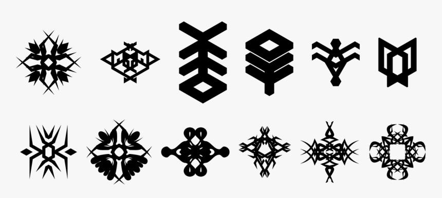 Icons Tribal Graphics Free Picture - Tribal Icons, HD Png Download