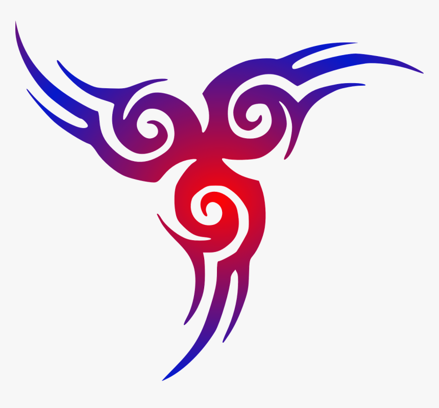 Transparent Red Swirls Png - Tattoo Png, Png Download