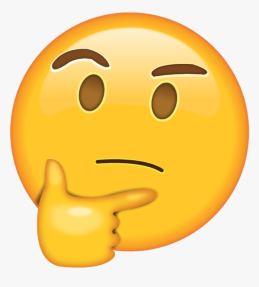 Emoji De Pensamiento Png, Transparent Png