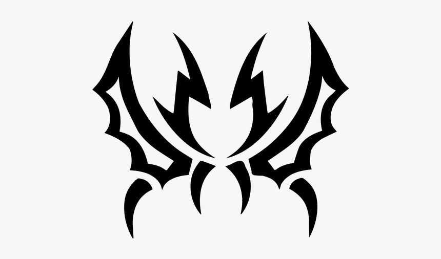 Tribal Wings Vector Silhouette - Bóng Đá Tự Thiết Kế, HD Png Download