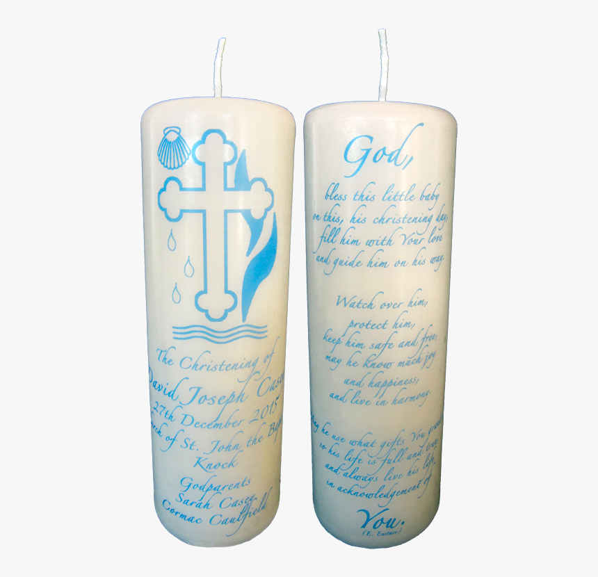 Christening Cand 4bb336e81719e - Blue Christening Candle Png, Transparent Png