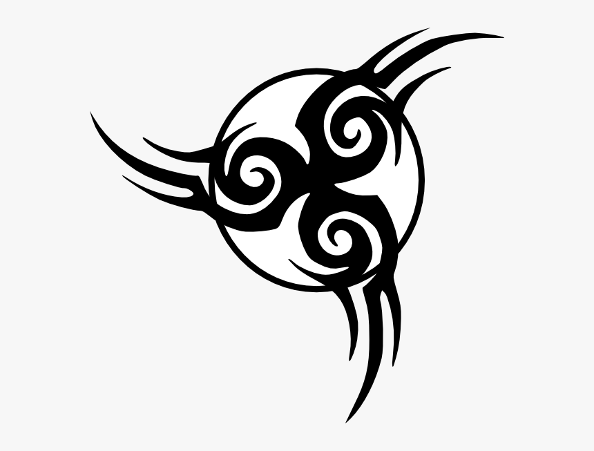 Circle Clipart Tribal - Triquetra Tribal Tattoo, HD Png Download
