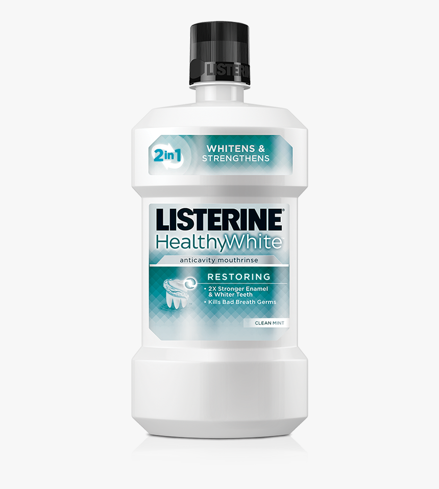 Listerine® healthy White™ Restoring Anticavity Mouthrinse - Listerine, HD Png Download