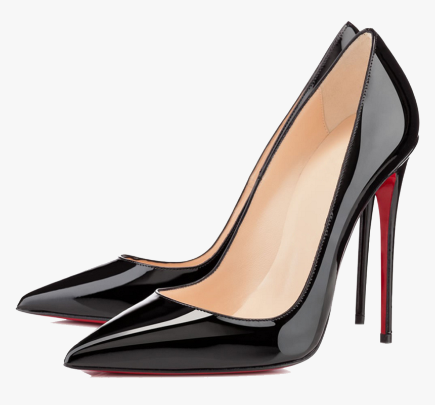 Women Shoes Free Png Image - Black Louboutin Heels, Transparent Png